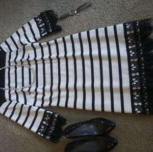 Black and white dress sz 4